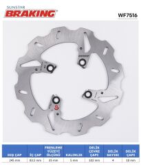Ducati PANIGALE S 1299 DUCATI DALGALI ARKA FREN DİSKİ