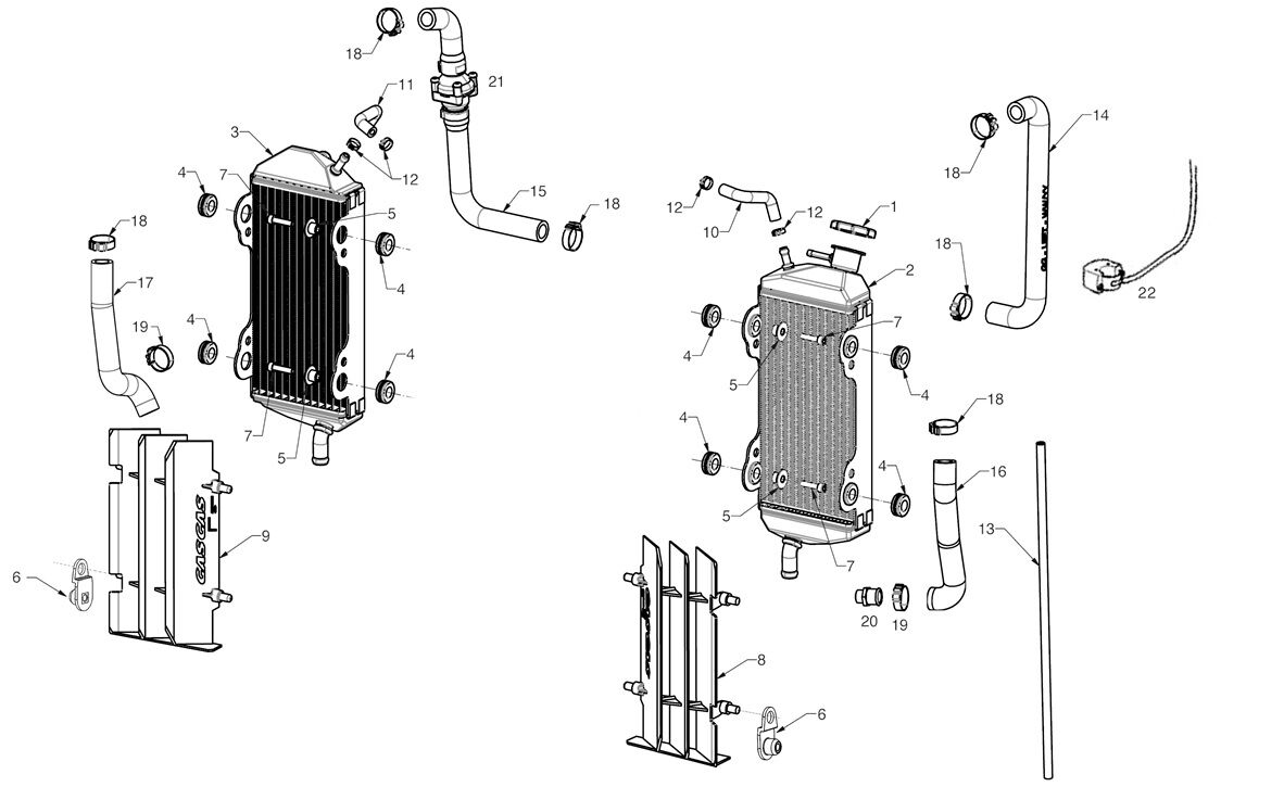 YUKİ GASGAS RADYATÖR SAĞ