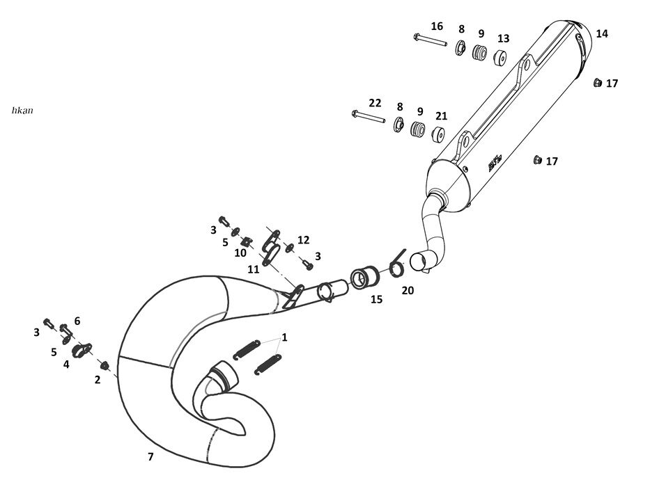 YUKİ GASGAS EGSOZ TÜPÜ