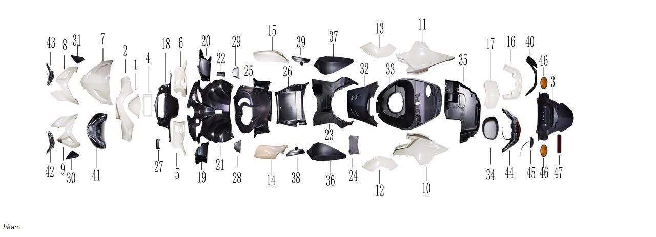 YUKİ CRYPTO 125 KOLTUK ALTI BAGAJ KAPAK