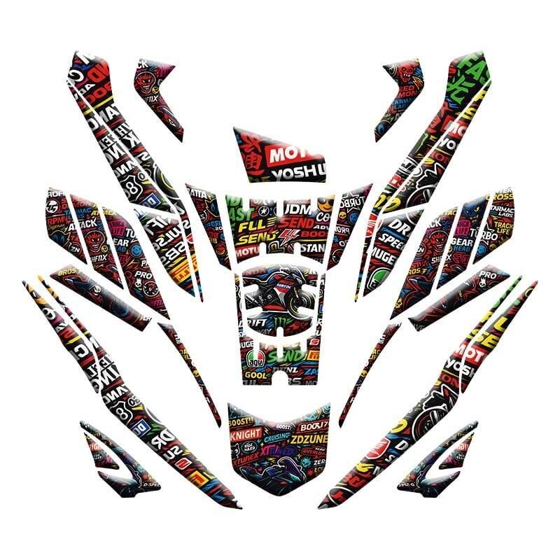 HONDA PCX 2025 UYUMLU TANK PAD SET 013