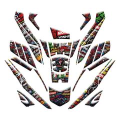 HONDA PCX 2025 UYUMLU TANK PAD SET 013