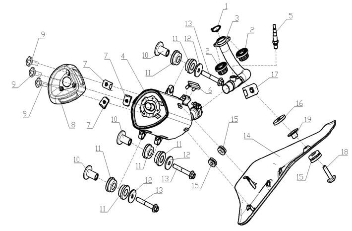 VOGE SR4 MAXİ 350 EGSOZ CONTASI