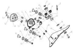 VOGE SR4 MAXİ 350 EGSOZ DIŞ DEKORATİF