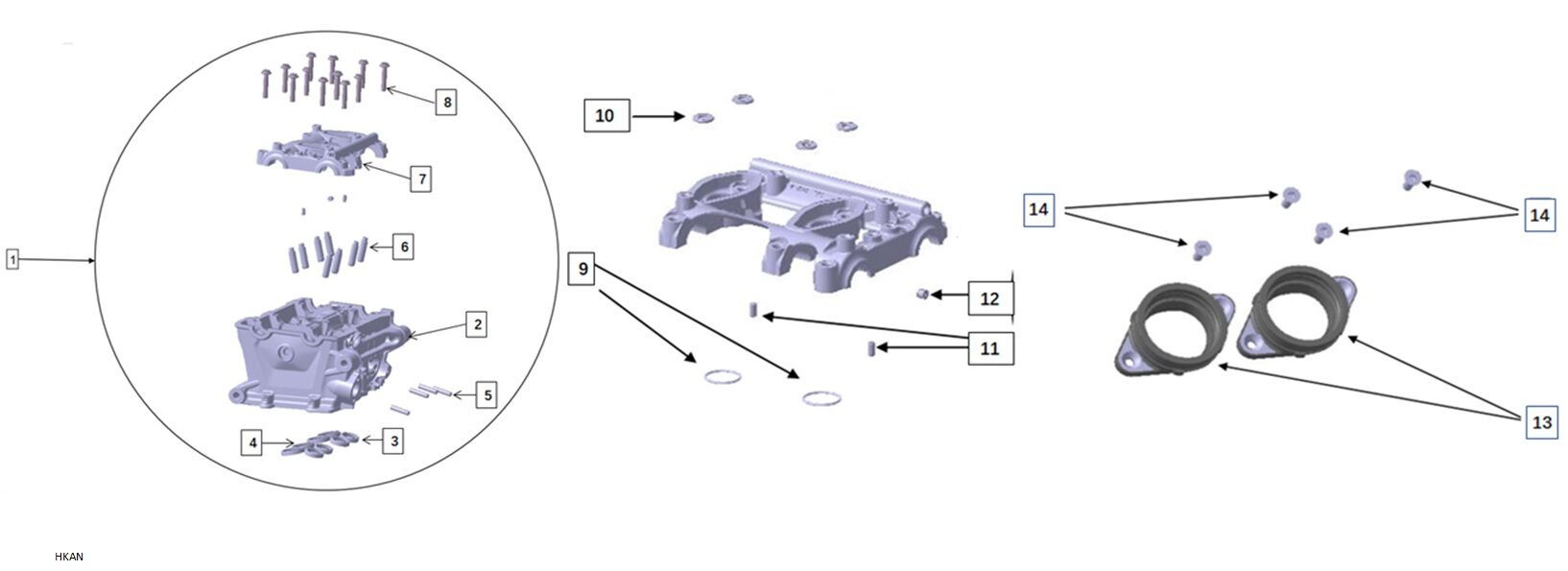 VOGE 900DSX SİLİNDİR ÜST KAPAK