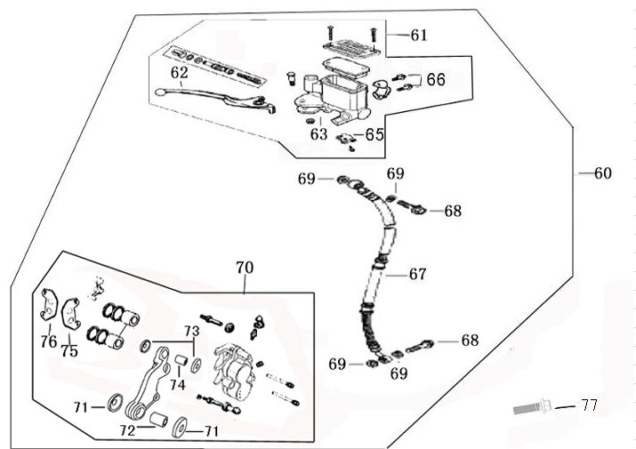 YUKİ LEGEND ÖN KALİPER KOMPLE