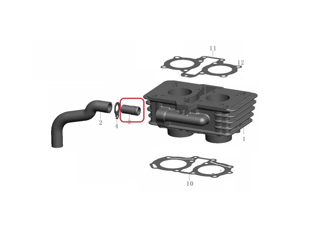 REGAL RAPTOR Daytona 250 Silindir Hortum Bağlantısı