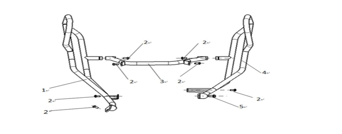VOGE D900DSX ÖN KORUMA DEMİR BAGLANTI DEMİRİ