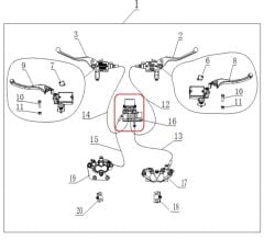 REGAL RAPTOR Xsuv 250 Fren Hidrolik Dagıtıcı Orta Merkez