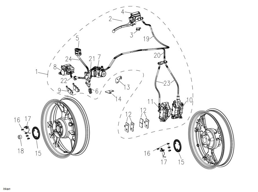 YUKİ GP-1 TARO 250R ARKA FREN BALATASI