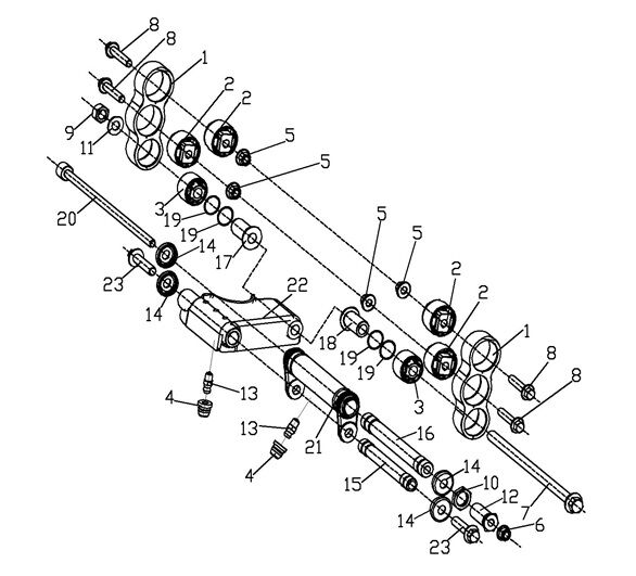 VOGE SR4 MAXİ 350 MOTOR SABİTLEME BRAKETİ