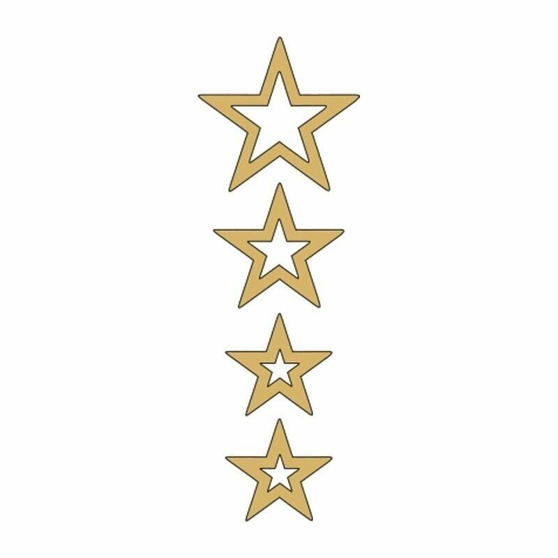 CG GOLD YILDIZLI ÇAMURLUK ÜST STİCKER