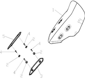 VOGE SR4 MAXİ 350 ÖN SİPERLİK
