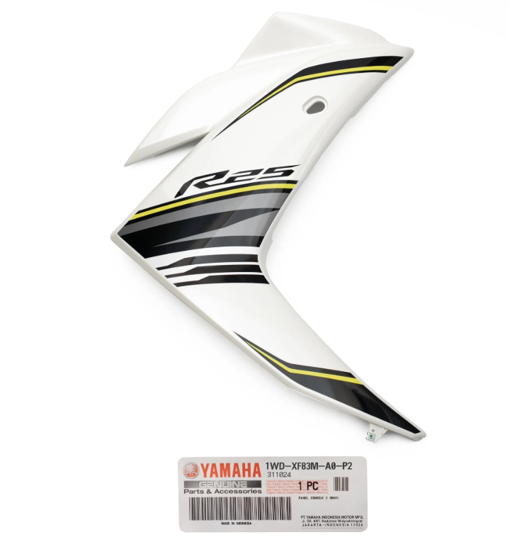 Yamaha R25 Ön Sağ Yan Grenaj Beyaz 2015-2018