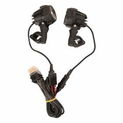 GP Kompozit Large Universal Motosiklet Sis Farı Seti Siyah