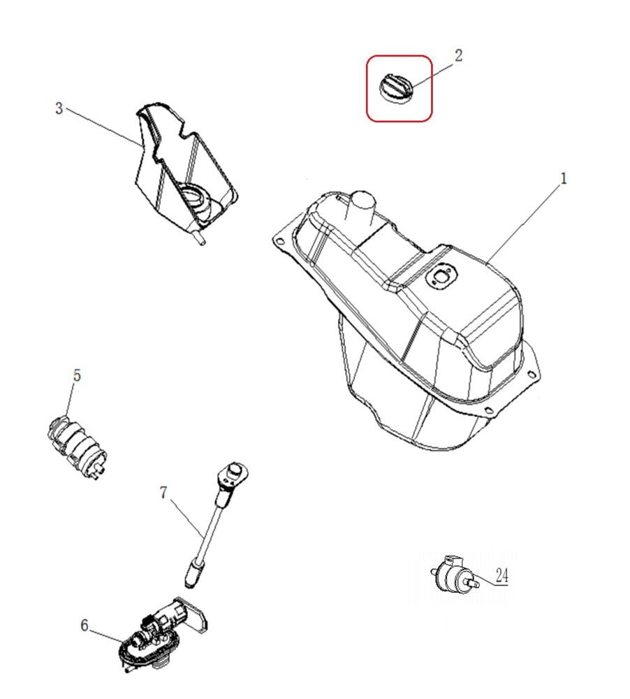 REGAL RAPTOR Xsuv 250 Benzin Depo Kapağı