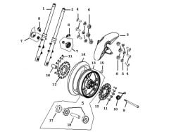 YUKİ GP-1 TARO 250R ÖN ÇAMURLUK MAVİ