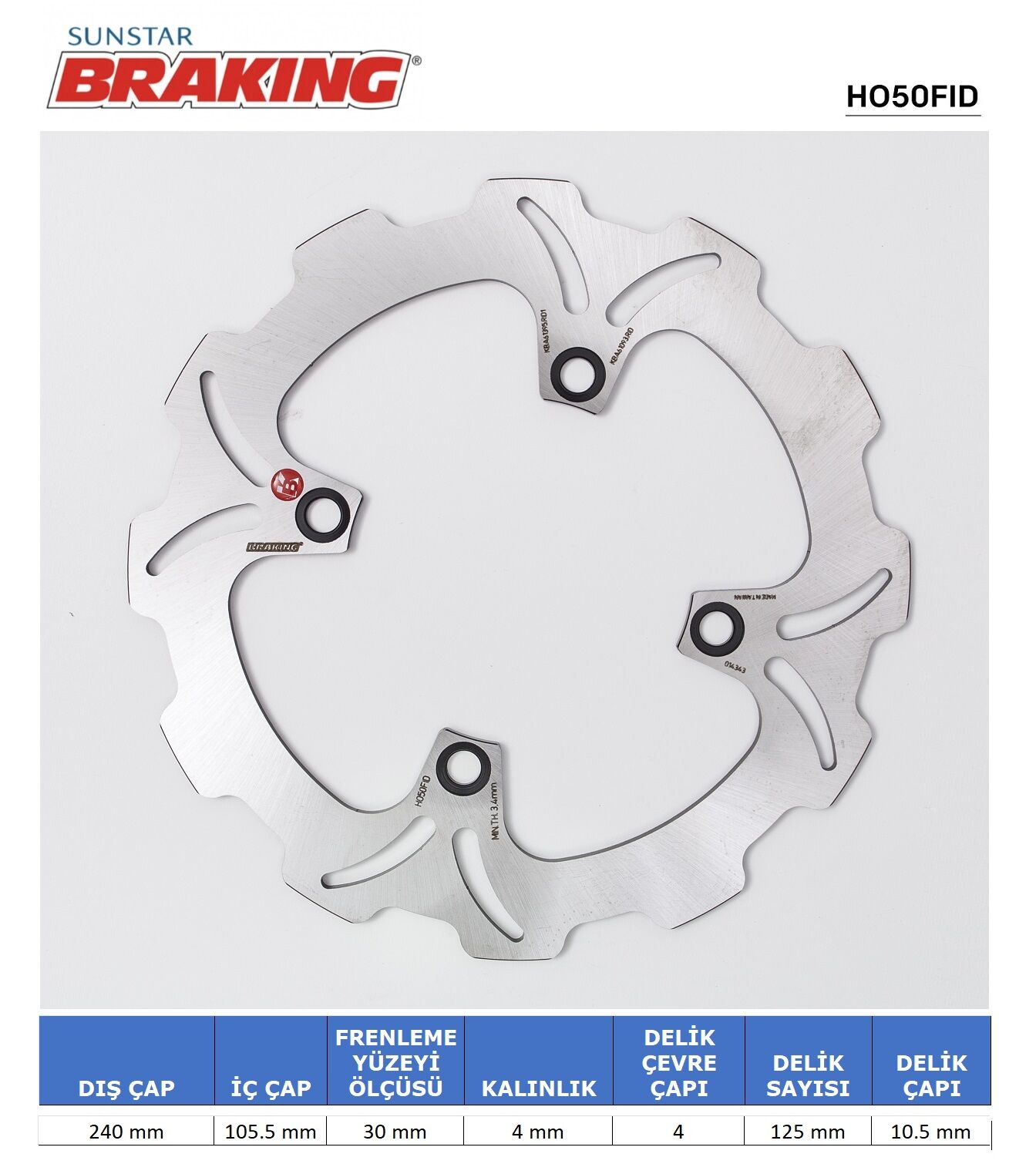 Honda Forza 250 HONDA DALGALI ARKA FREN DİSKİ