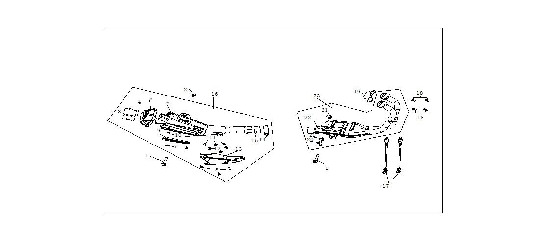 VOGE 500 DS EGZOZ TÜP ÇIKIŞ PLASTİGİ