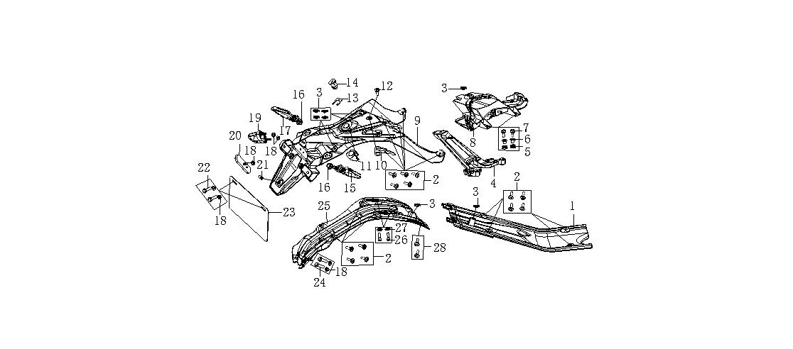 VOGE 500 DS-300 DS ARKA REFLEKTÖR