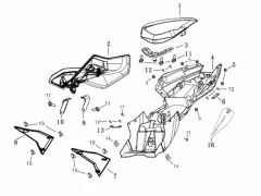 YUKİ GP-1 TARO 250R KOLTUK BRAKETİ SOL