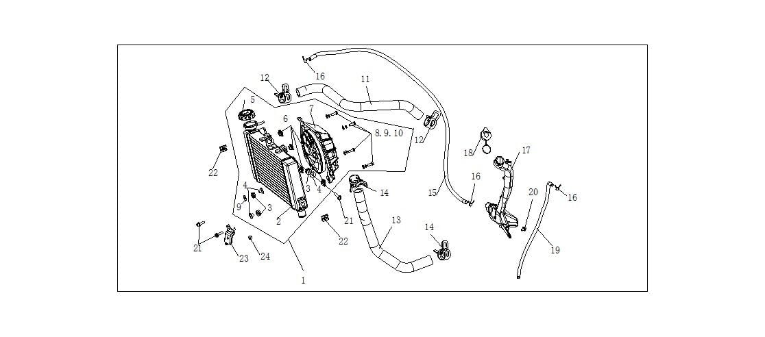 VOGE 500 AC RADYATÖR HORTUMU