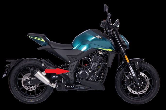 REGAL RAPTOR SPN 125 BRAKET ÜST DEPOR KAPAK SAĞ