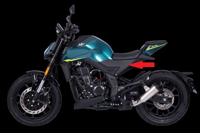 REGAL RAPTOR SPN 125 SELE ALTI DEKOR KAPAK SOL