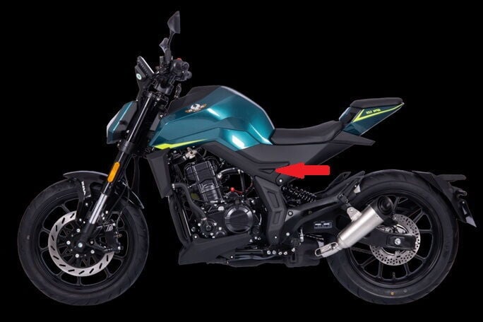 REGAL RAPTOR SPN 125 DEPO ALT SİYAH DEKOR KAPAK SOL