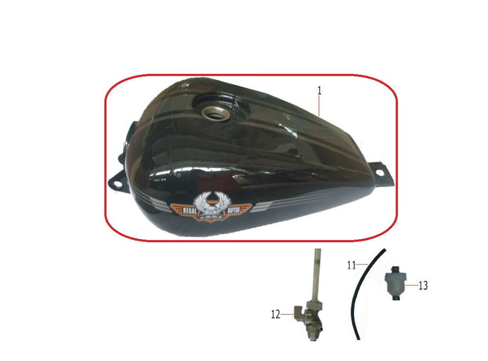 REGAL RAPTOR DD-250E-9 Benzin Deposu Beyaz