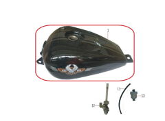 REGAL RAPTOR DD-250E-9 Benzin Deposu Siyah