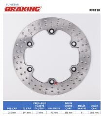 Honda SH 300 I YUVARLAK FREN DİSKİ