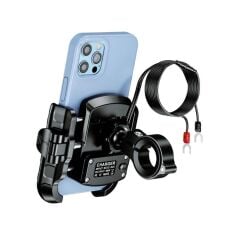 Nukrotech MR PLUS TYPE C Şarjlı Motosiklet Telefon Tutucu