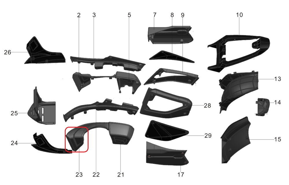REGAL RAPTOR Pılder 250 Ön Yan Kapak Granajı Sağ