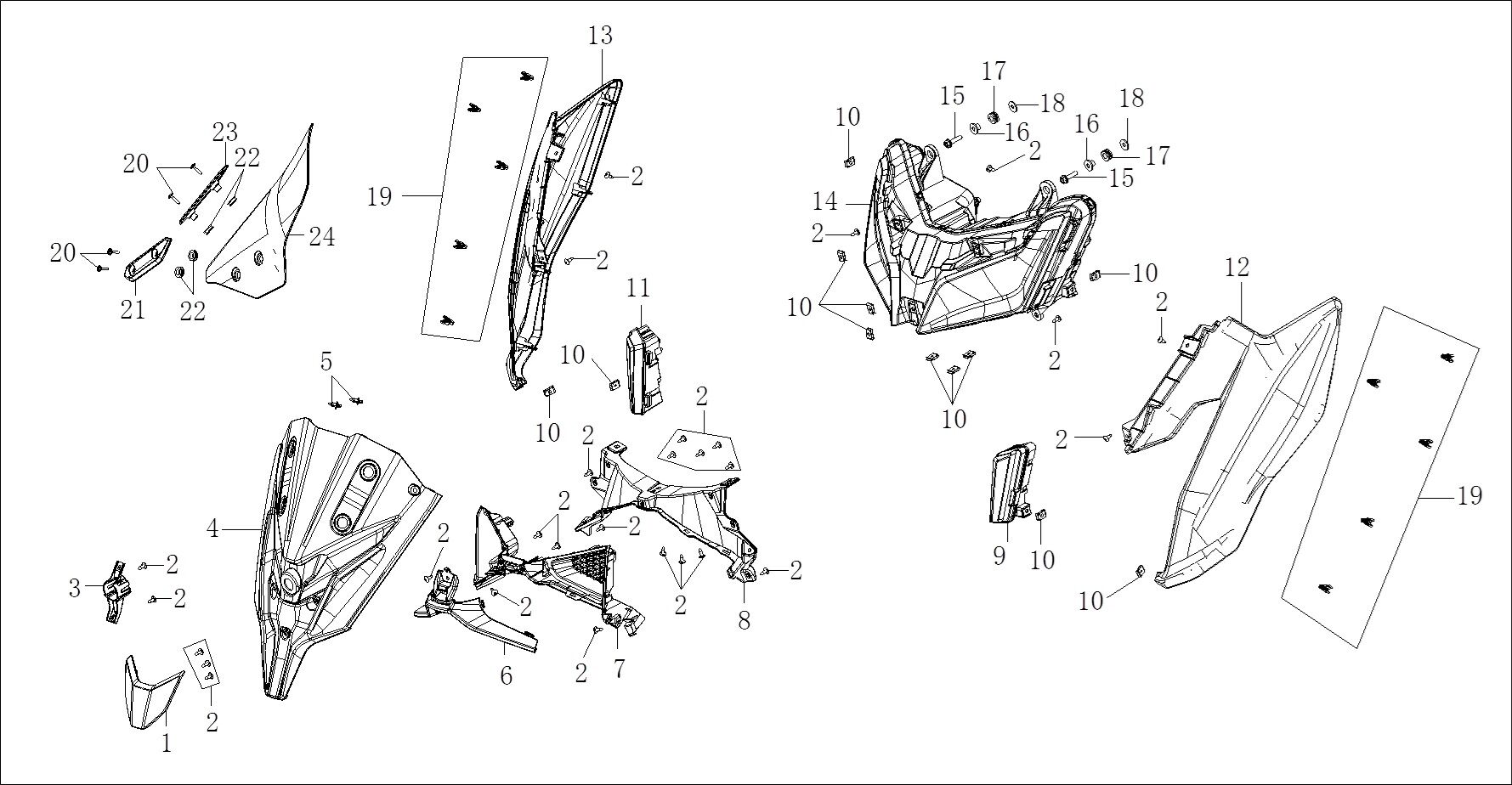 VOGE SR1 ADV ÖN PANEL KAMERA BRAKETİ