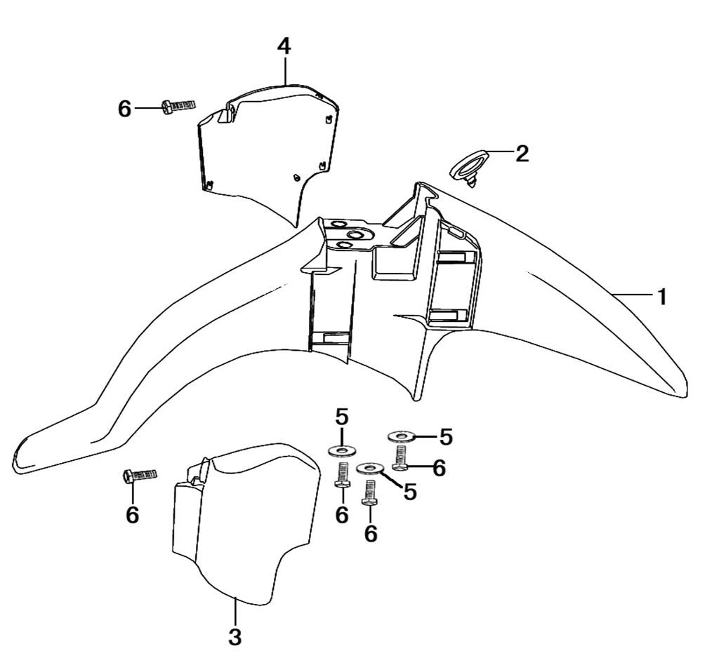 YUKİ GUSTO ÖN ÇAMURLUK KAPAĞI SAĞ SİYAH