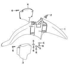 YUKİ GUSTO ÖN ÇAMURLUK KAPAĞI SAĞ SİYAH