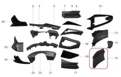 REGAL RAPTOR Pılder 250 Arka Çamurluk Üst Granajı