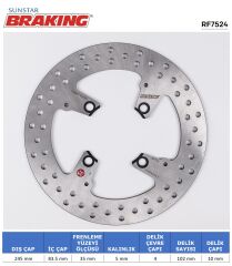 Ducati MULTISTRADA 1200 DUCATI YUVARLAK ARKA FREN DİSKİ