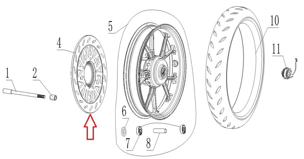 REGAL RAPTOR SPN 125 Ön Disk Absli