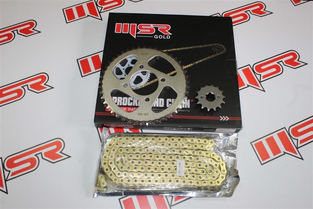 CF NK 150  14T-45T- 428HO - 136 BAKLA ZİNCİR DİŞLİSETİ ORİNGLİ MSR GOLD