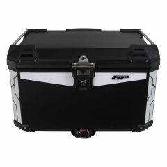 GP Kompozit Universal 75 lt Alüminyum Motosiklet Çantası Siyah
