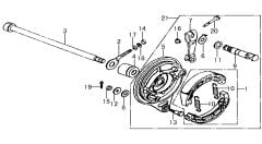 YUKİ GUSTO ARKA FREN KAMPANA SET