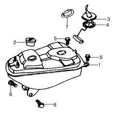 YUKİ GUSTO YAKIT TANKI KAPAĞI