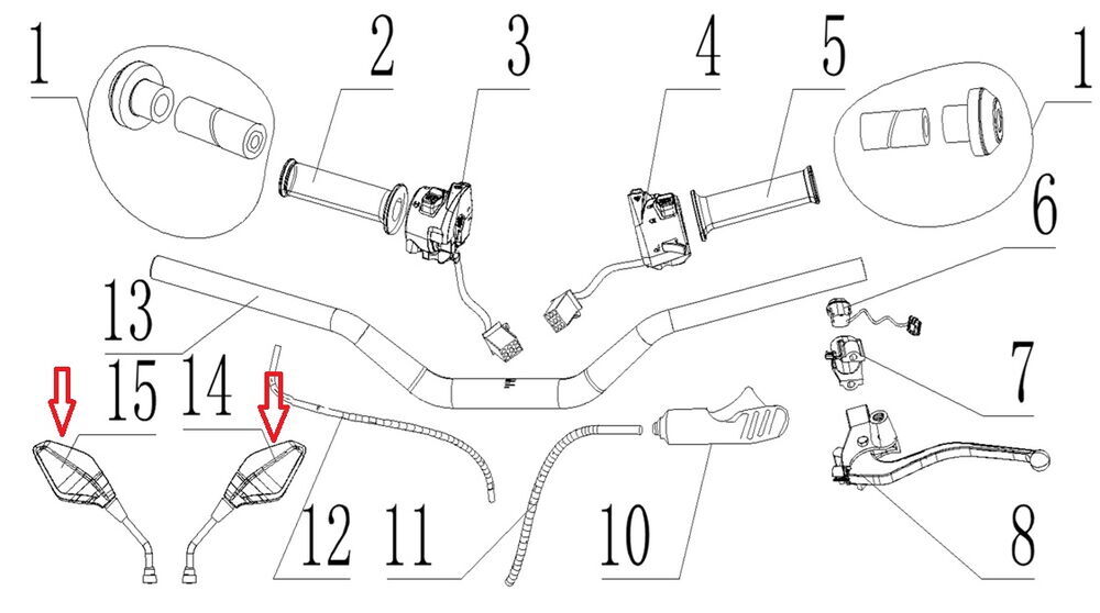 REGAL RAPTOR SPN 125 Ayna Takımı