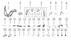 YUKİ GELATO 125 ARKA BAGAJ DEMİRİ SİYAH