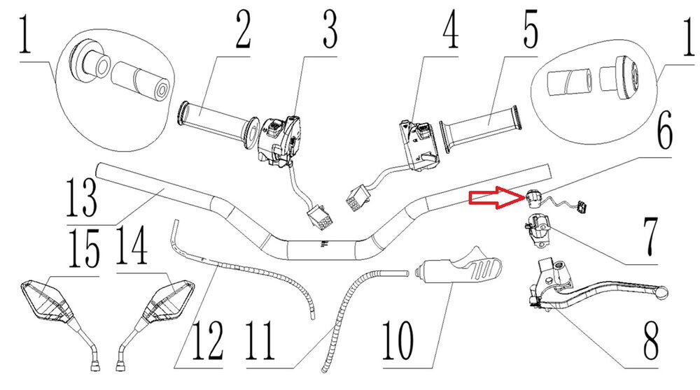 REGAL RAPTOR SPN 125 Kilometre Kontrol Düğmesi
