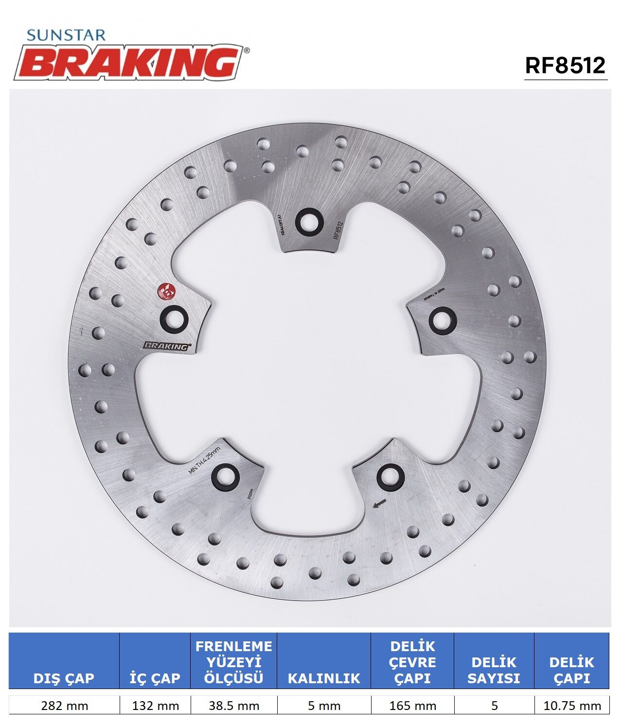 Yamaha T-MAX 530 YAMAHA T-MAX 530-560 YUVARLAK ARKA FREN DİSKİ