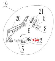 REGAL RAPTOR SPN 125 Sürücü Basamagı Sol