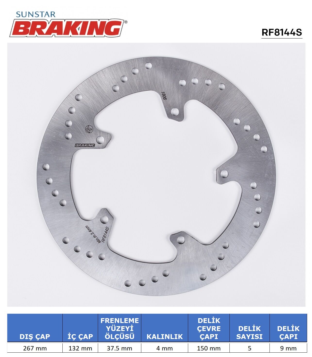 Yamaha T-MAX 560 YAMAHA X-MAX 125-250-400 / MAJESTY 400 / T-MAX 500-530 YUVARLAK ÖN FREN DİSKİ